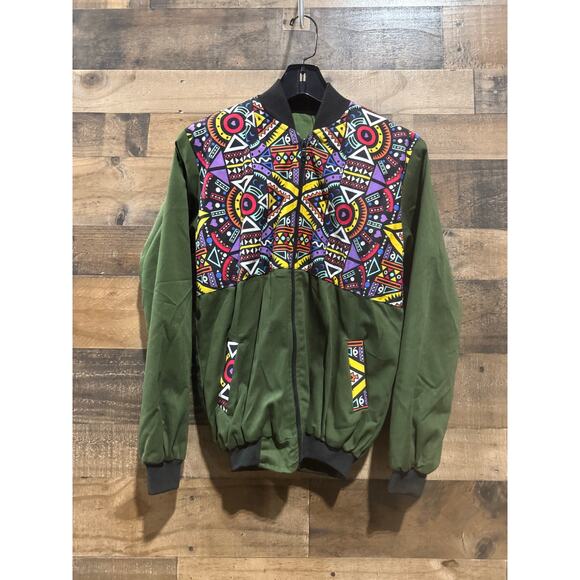 Unisex Ankara African Bomber Jacket – Size Small/Medium - Picture 2 of 8